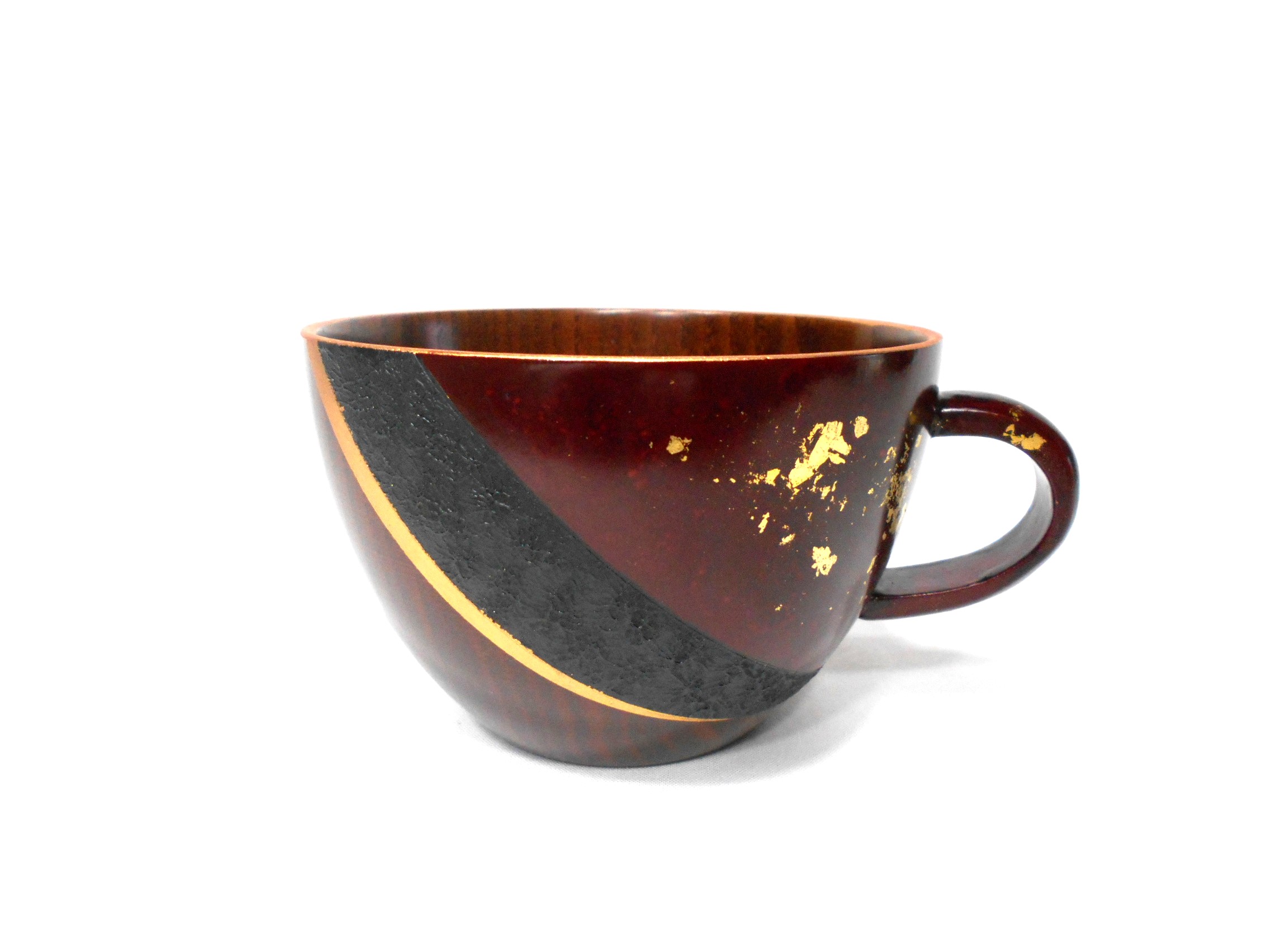 後藤塗象谷塗　金箔スープカップ
